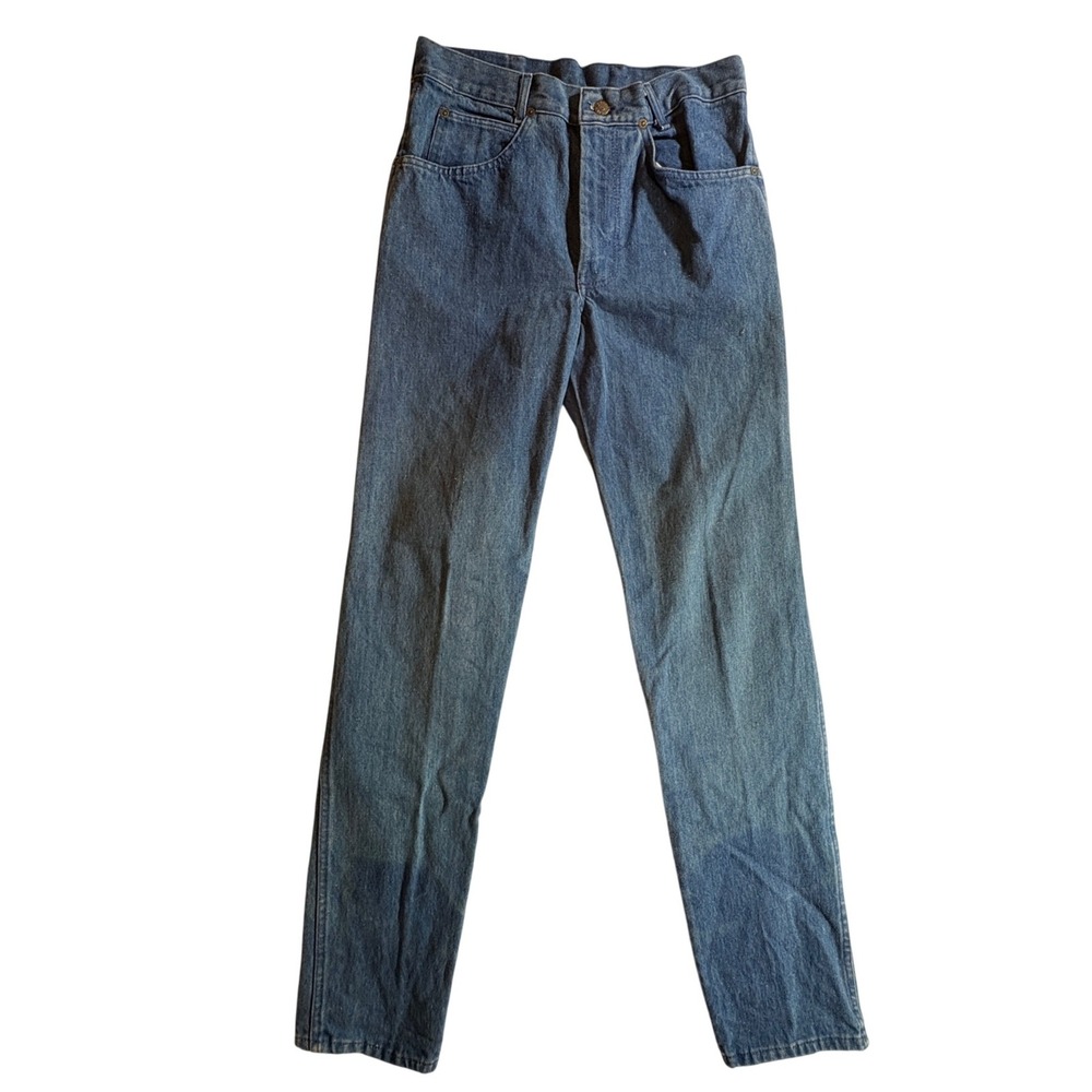 Pierre Cardin Jeans Mens 31 XL Blue Straight Leg High Rise Vintage Made in USA